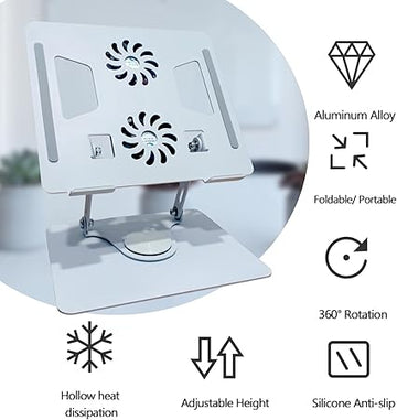 Laptop Stand with Dual Cooling Fan