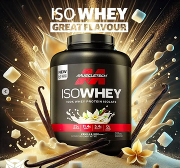 Muscletech Iso Whey Protein Powder – Vanilla | 100% Authentic Muscle-Building Formula
