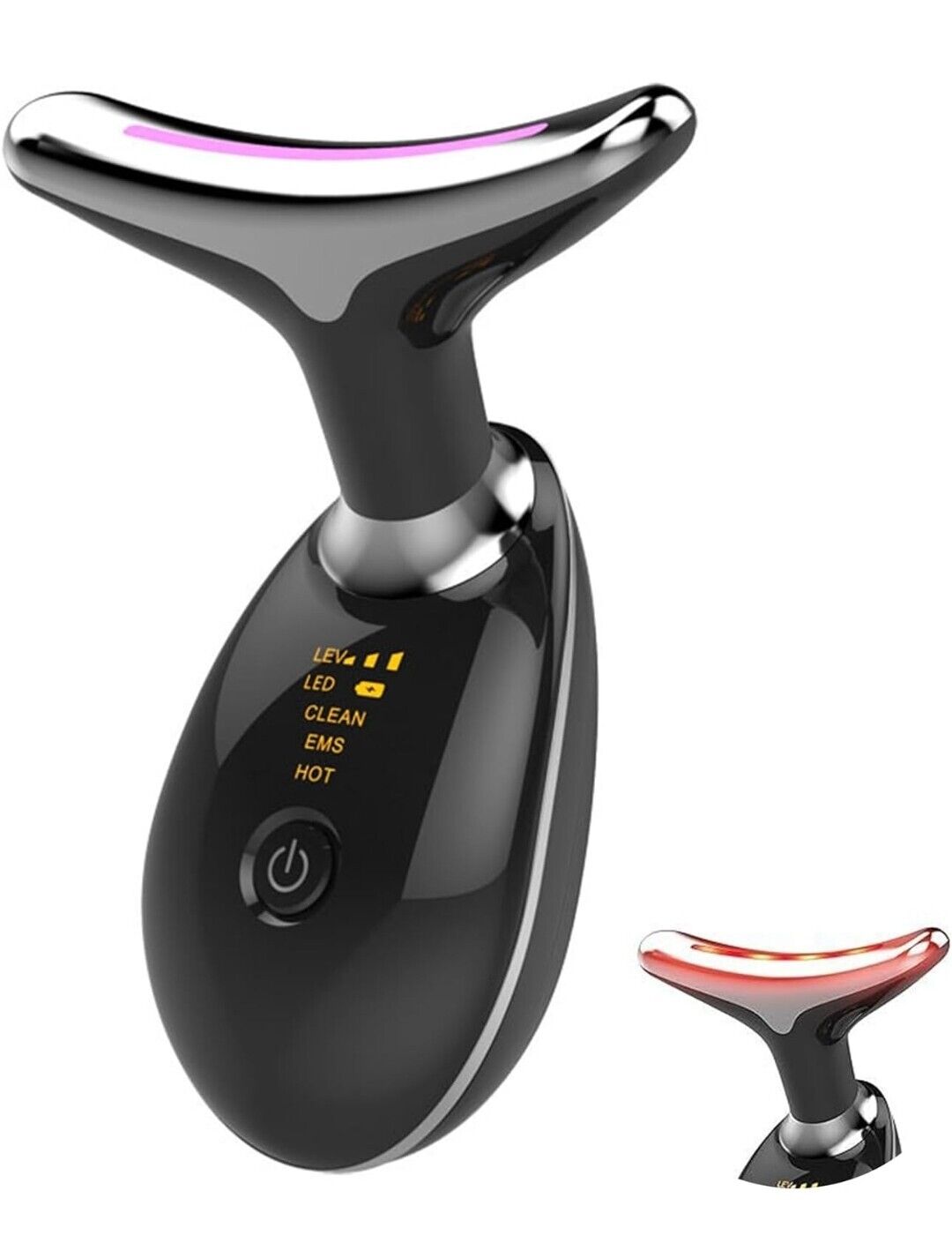 INTENSO Face Massager, Anti-Aging Neck Eye Massager with 7 Colors 3 Modes, Facial Massager for Skin Care, Anti-Wrinkle Device for Face